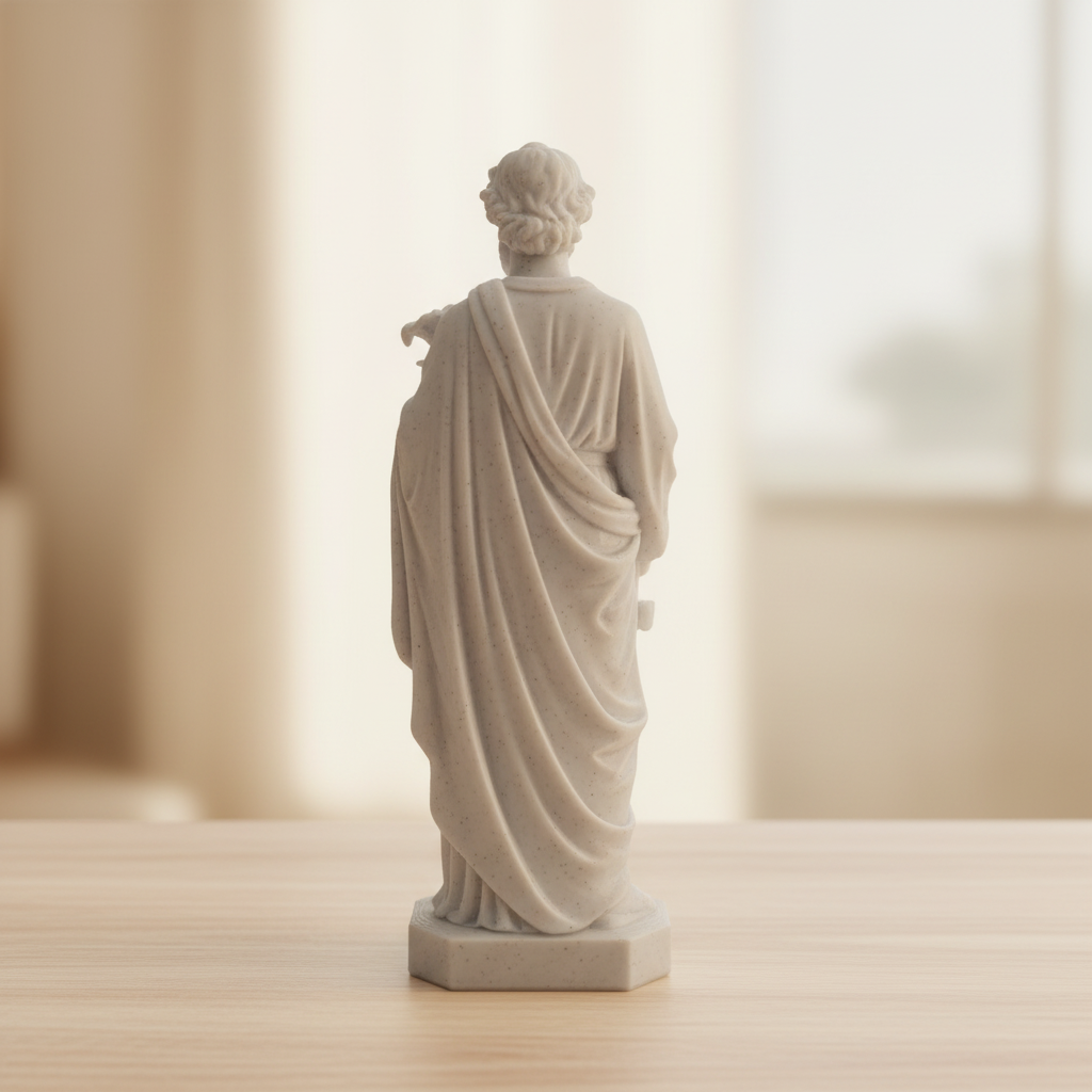 Saint Joseph the Worker Statue - Rear View